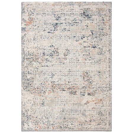 Flowers First 5 ft. 3 in. x 7 ft. 6 in. Martha Stewart Vintage Rectangle Power Loomed Rug - Cream & Beige FL1881626